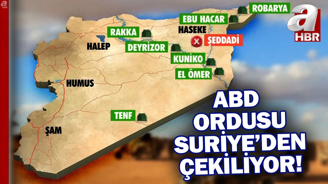 ABD ordusu Suriye'den adım adım çekiliyor! Şeddadi Üssü artık Şam'ın kontrolünde... | A Haber