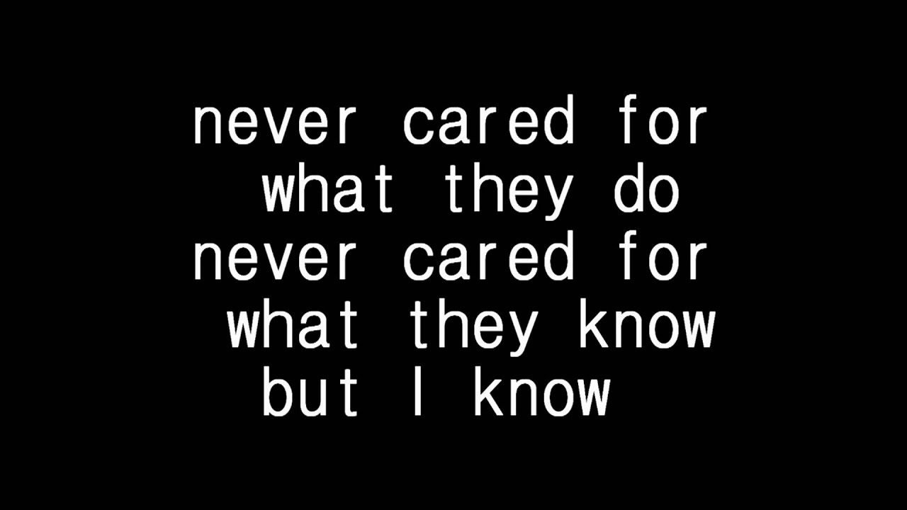 Metallica - Nothing else matter lyrics