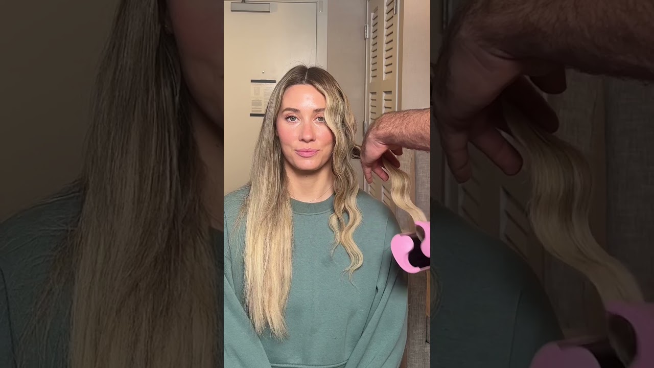 Perfect Mermaid Waves using a Hair Waver Crimping Iron by Trademark Beauty called Babe Waves X