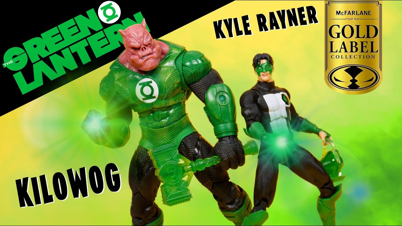 McFarlane Toys AMAZON Exclusive DC Multiverse Green Lantern Kilowog and  Kyle Rayner