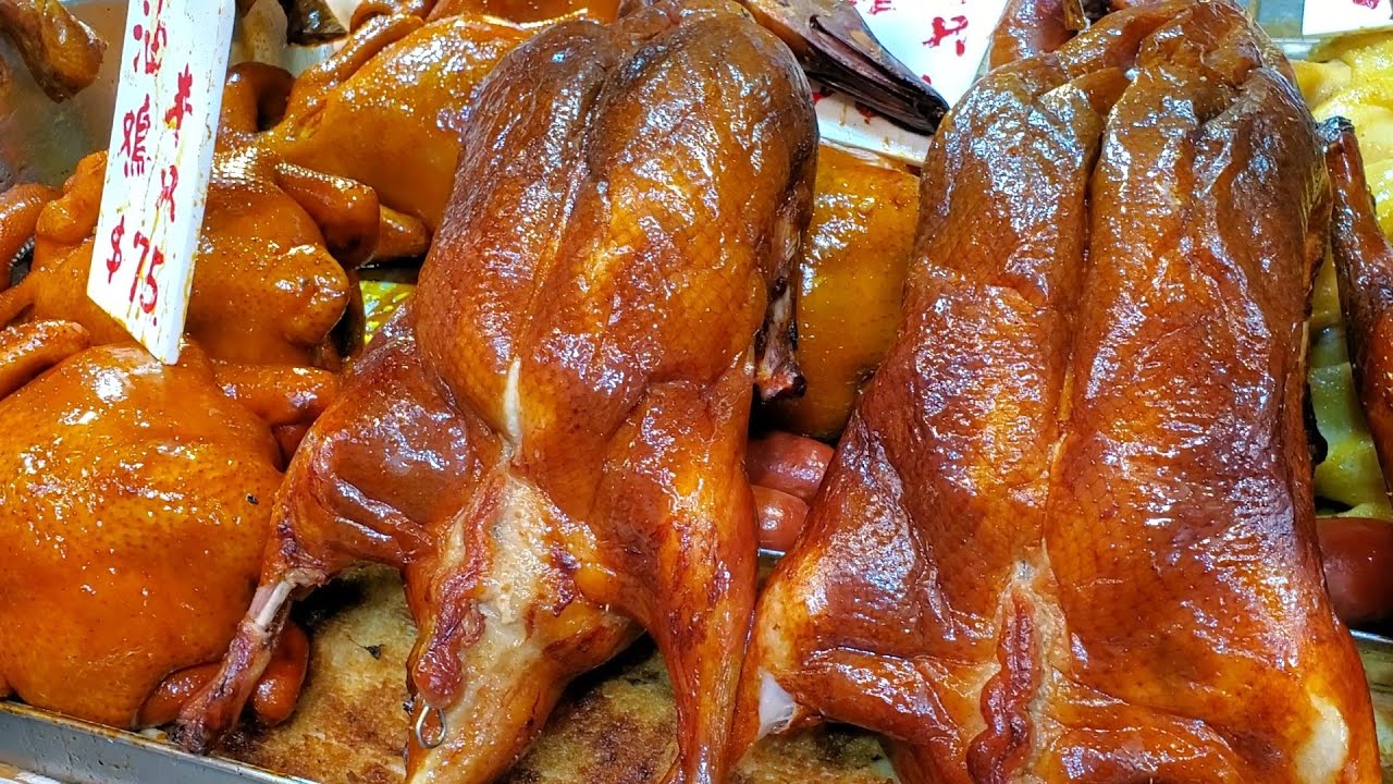 Roast Pig Hongkong Streetfood Crispy #RoastGoose #Suckling-pig #Belly #RoastedDuck #chicken #ASMR