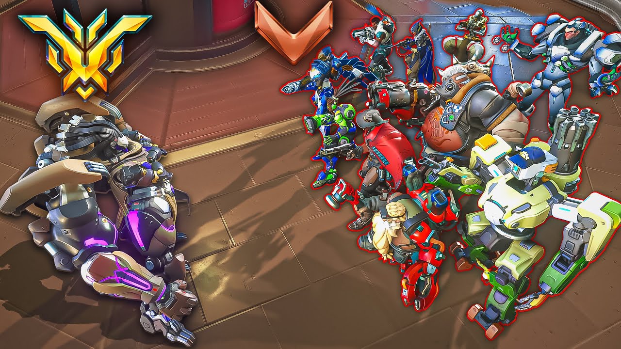 Can a Top 500 RAMATTRA Defeat *10* Bronze Players in Overwatch 2?!