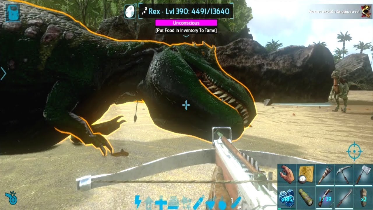 Ark Mobile Easy Rex Trapping & Taming | Ark Mobile Taming Rex