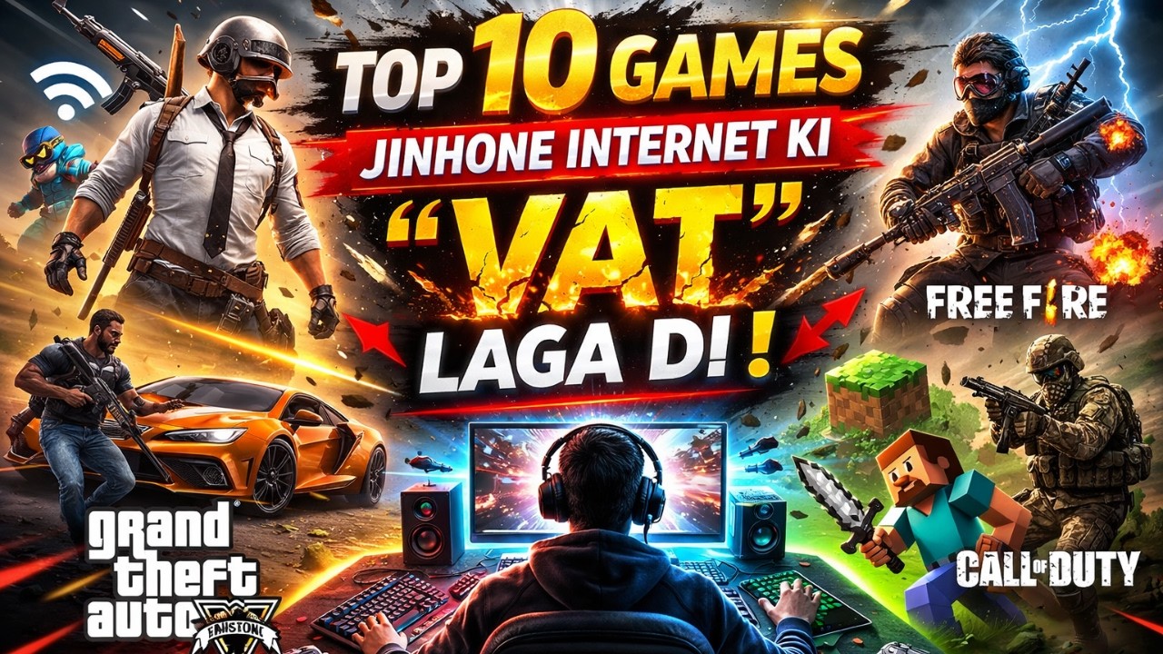 Top 10 Games Jinhone Internet ki 