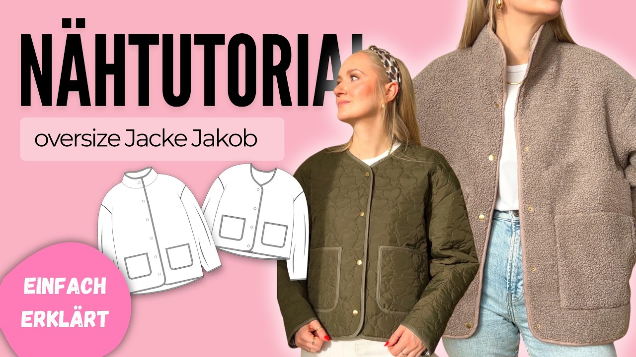 DIY oversize Jacke! Jacke Jakob step-by-step nähen