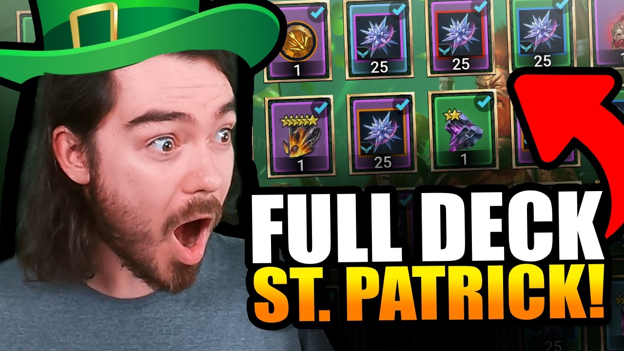 MAXING OUT THE ST.PATRICK'S DAY DECK OF FATE!! | RAID: Shadow Legends