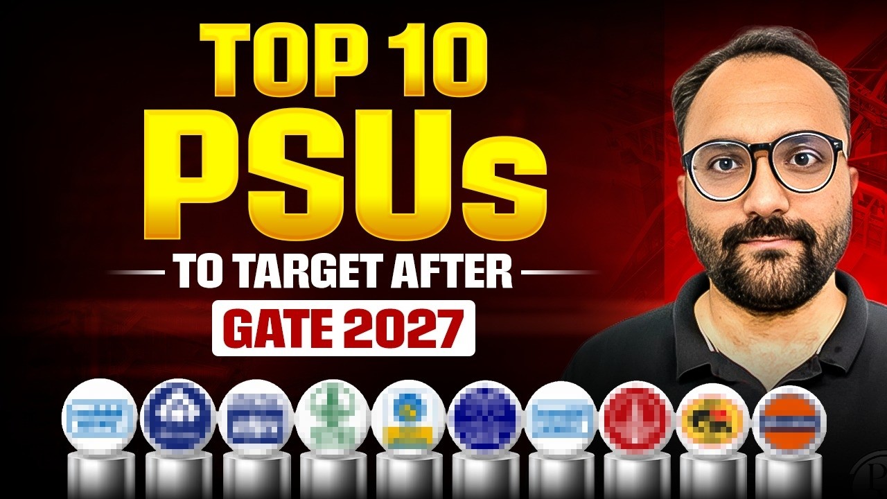 Top 10 PSUs to Target Through GATE 2027 | High Salary, Cutoff & Eligibility Criteria