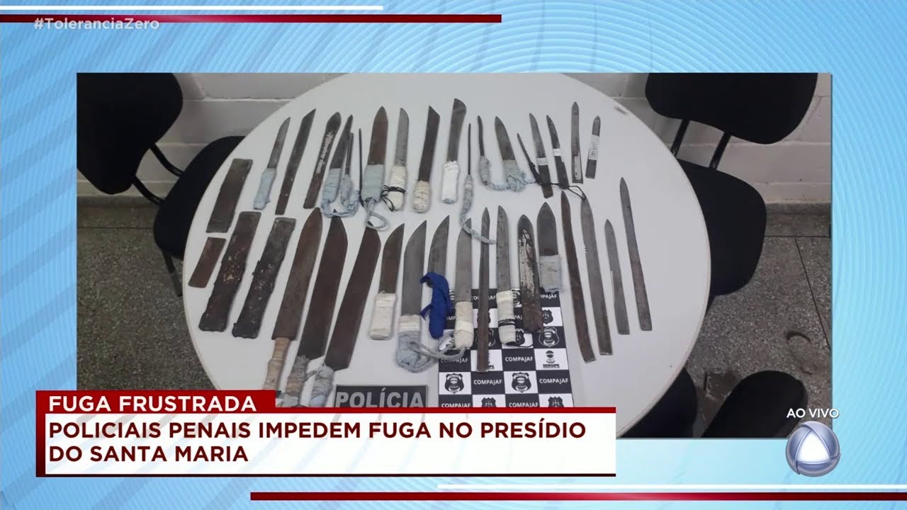 Policiais impedem fuga em presídio no bairro Santa Maria, em Aracaju - Tolerância Zero