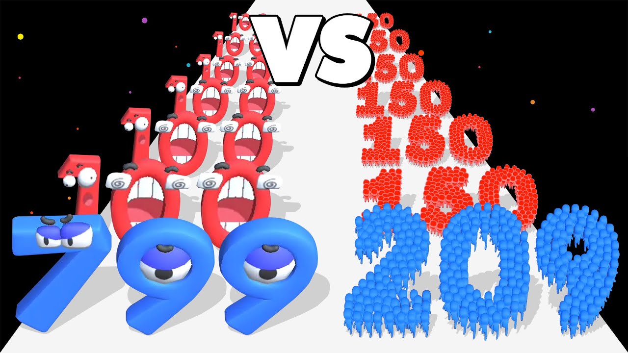 CROWD NUMBER RUN 3D /vs NUMBER MASTER &infin; Number Gameplay Android iOS &bull; Master Merge Run Games