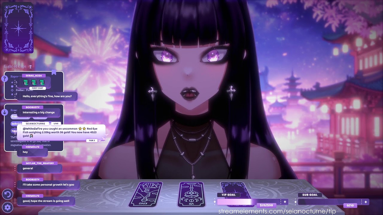 [18+ 3DIO] GOTH GF LUNAR NEW YEAR~ ear cupping & tarot ♡