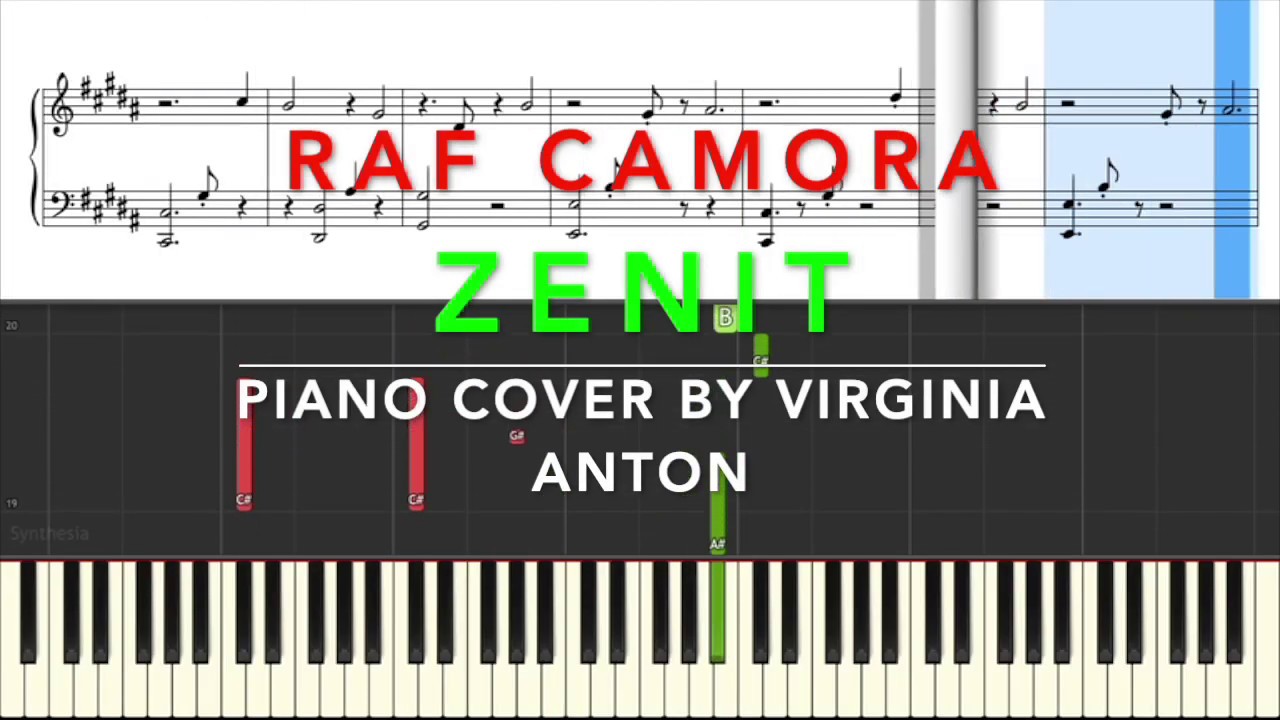 🌟 Zenit 🌟 Raf Camora 🌟 Piano Tutorial Instrumental Cover 🌟