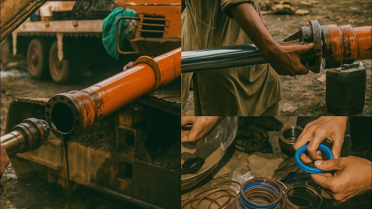 Unbelievable Pakistani Mechanic Hydraulic Jack Seal Replacement | Machinery Repair