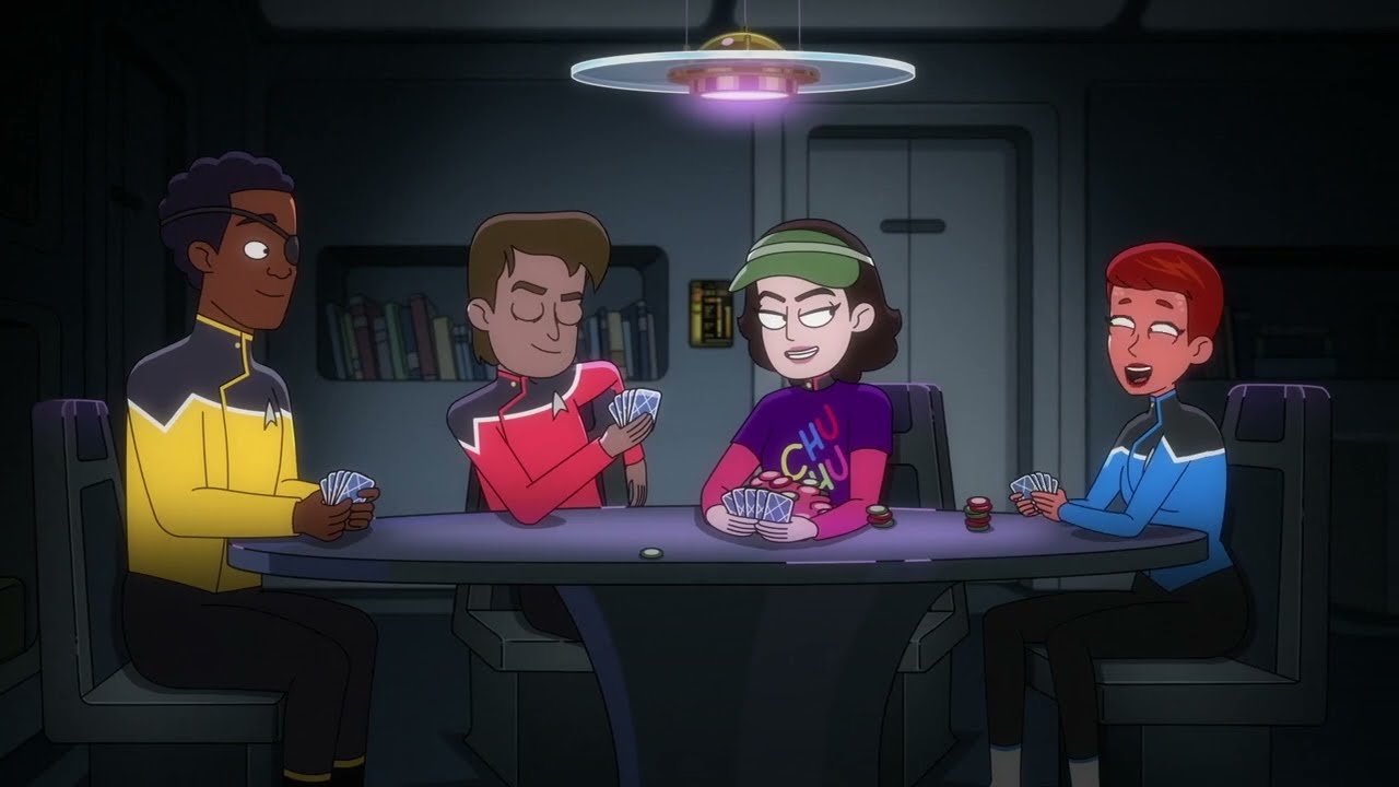 Freeman's departure, No implant Rutherford and Mariner's speech - Star Trek: Lower Decks ending