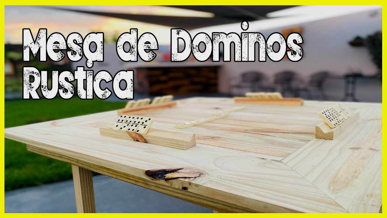 Como Hacer una Mesa de Domino Rústica Fácil y Sencilla.