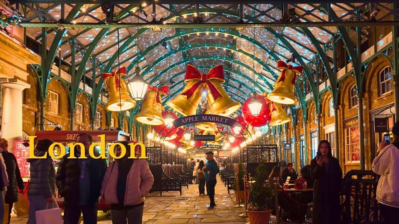 🇬🇧 London's Christmas Magic [4K Walk] 🎄 Explore Christmas Markets in England's Capital City
