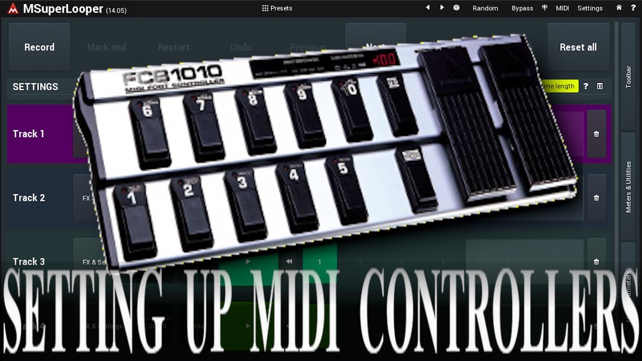 Using MSuperLooper with a midi controller
