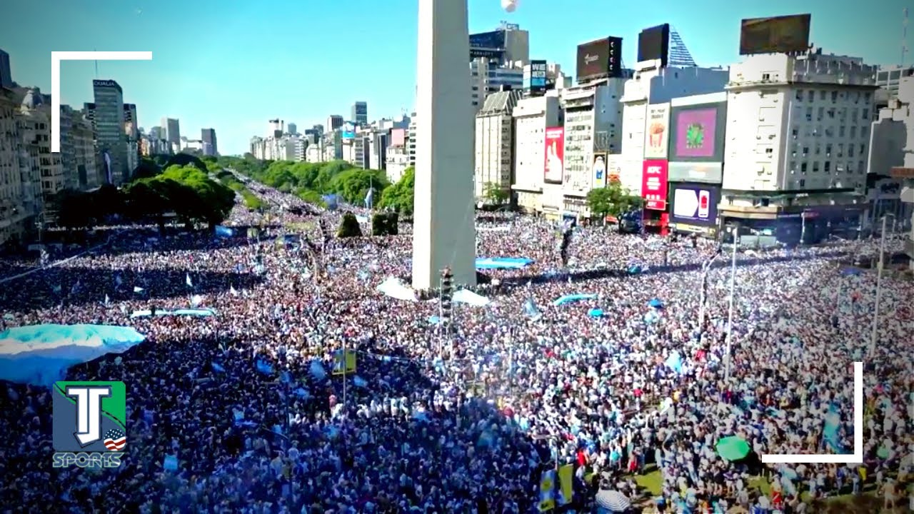 The INCREDIBLE images that a Drone CAPTURED in Buenos Aires after the CHAMPIONSHIP of Argentina