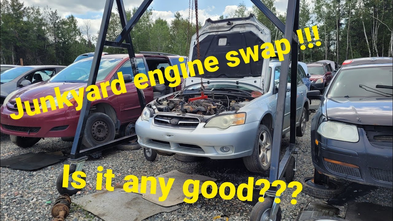 Junkyard engine swap !!! Reviving a Forester.