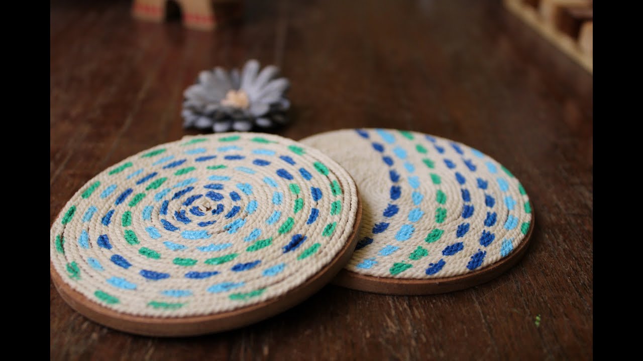 DIY Decorative Coasters I Easy Craft Activity I Jute I MDF I Handmade Gifts I 5 Minute Crafts