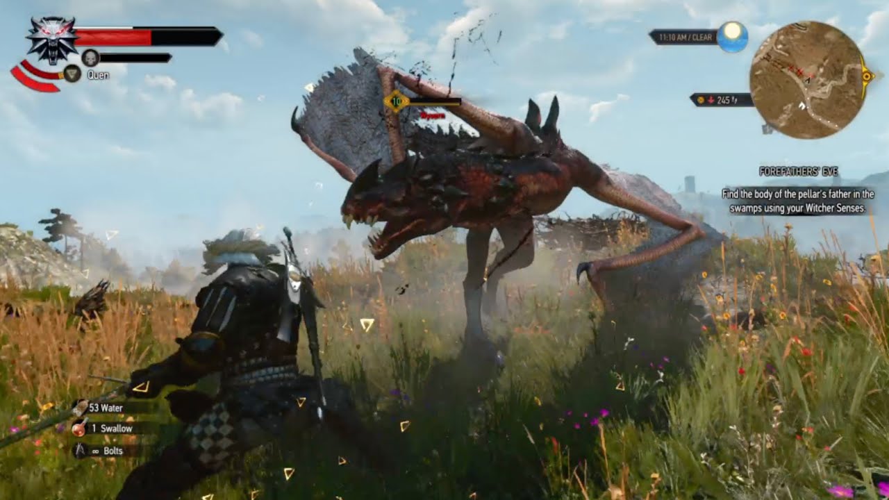The Witcher 3 Next Gen Combat Gameplay | Xbox Series S