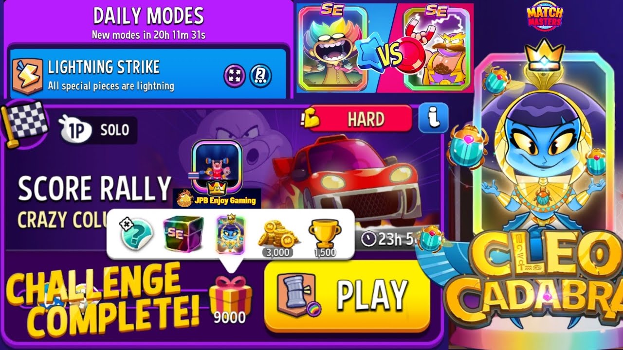Crazy Columns+Rainbow Solo Challenge Score Rally 9000Score/ Lightning Strike Daily Mode MatchMasters