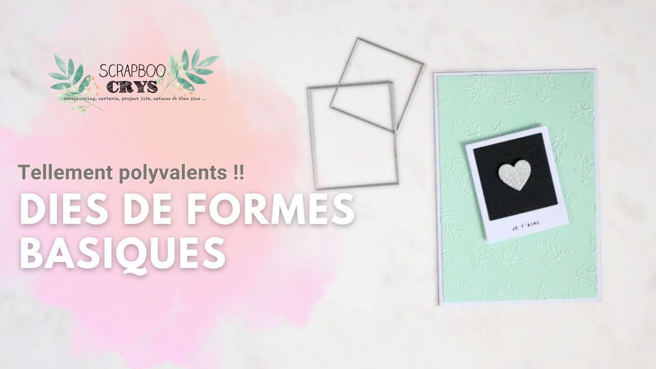 DIES de formes BASIQUES (ronds, carrés ...) : EXPLOREZ LEURS POSSIBILITÉS ! Économique et facile !