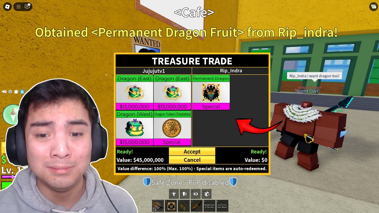 НАКОНЕЦ-ТО... Я получил ПОСТОЯННЫЙ ДРАКОНИЙ ФРУКТ в Blox Fruits!