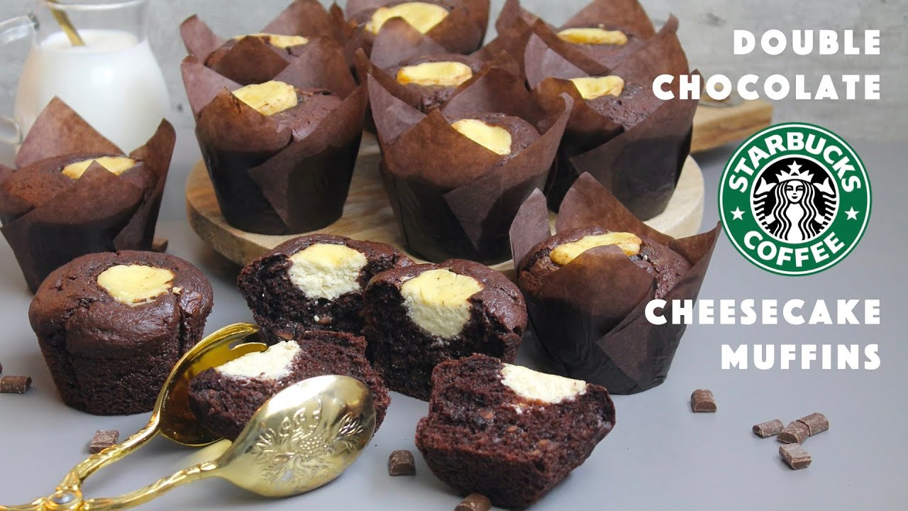 Double Chocolate Cheesecake Muffins wie von Starbucks | with English recipe