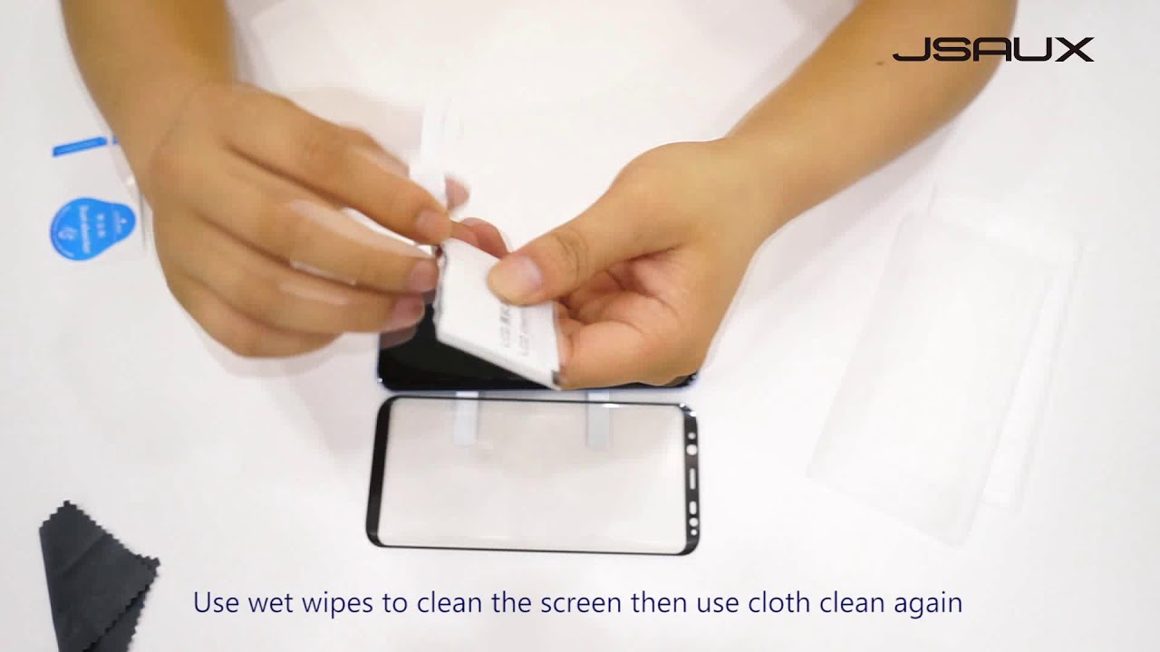 JSAUX Galaxy S8 Screen Protector only need $5.99 2PACK !!! Installation Video show