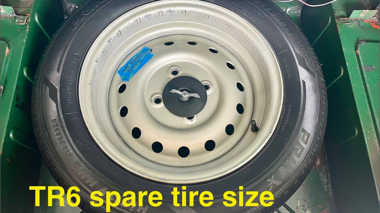 Triumph TR6 spare tire size recommendation