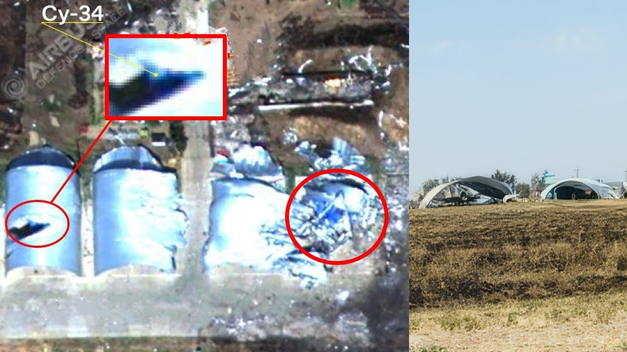 Multiple Russian Su-34 bombers were destroyed and damaged at the Marinovka airfield.
