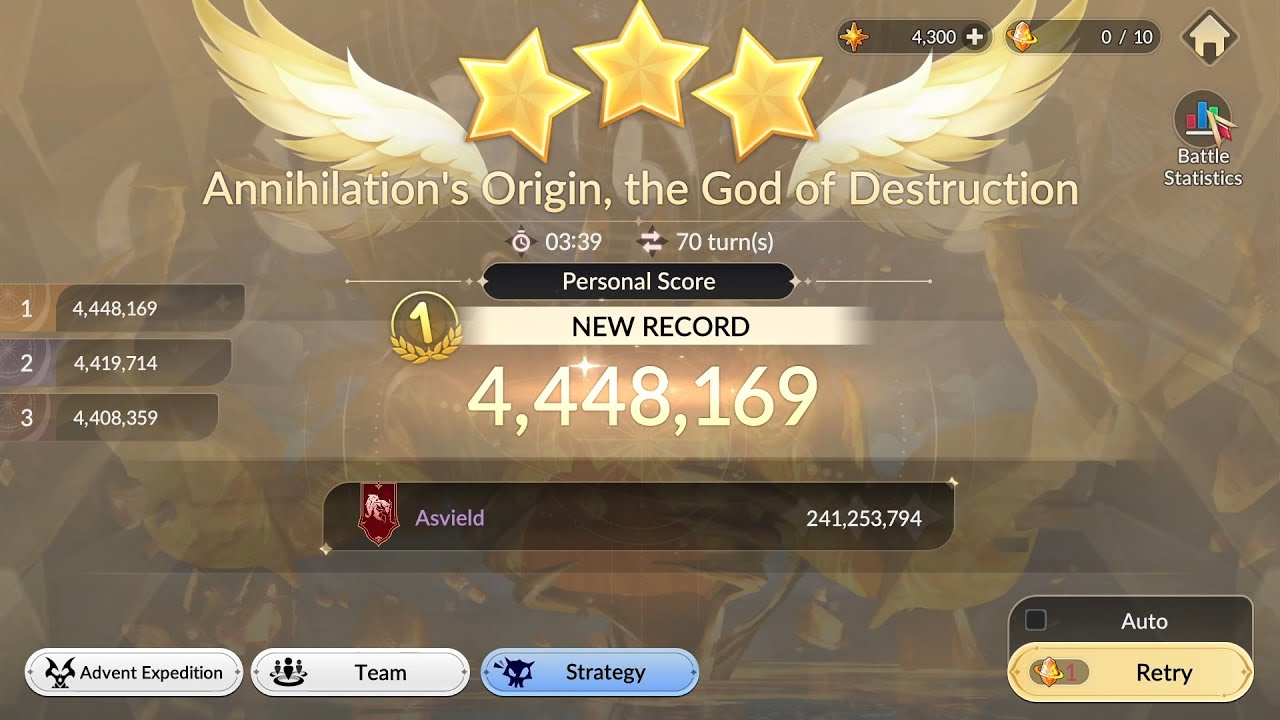 Variant Tim 1 God of Destruction Advent Expedition - Seven Knights Re:BIRTH