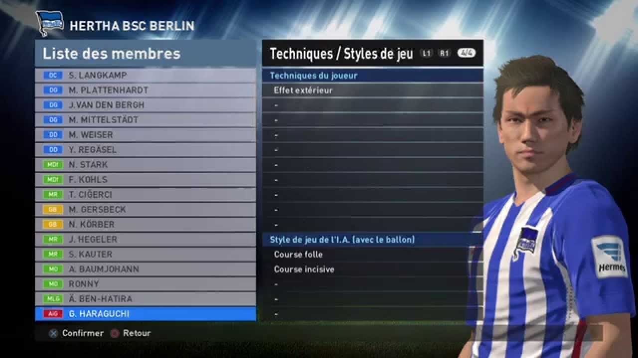 [PES 2016] Hertha BSC Berlin players