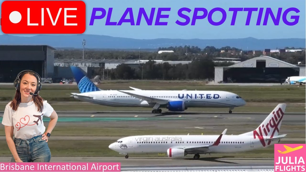 🔴LIVE STREAM🔴 Sunday Morning Arr & Dep Brisbane Airport - Plane Spotting