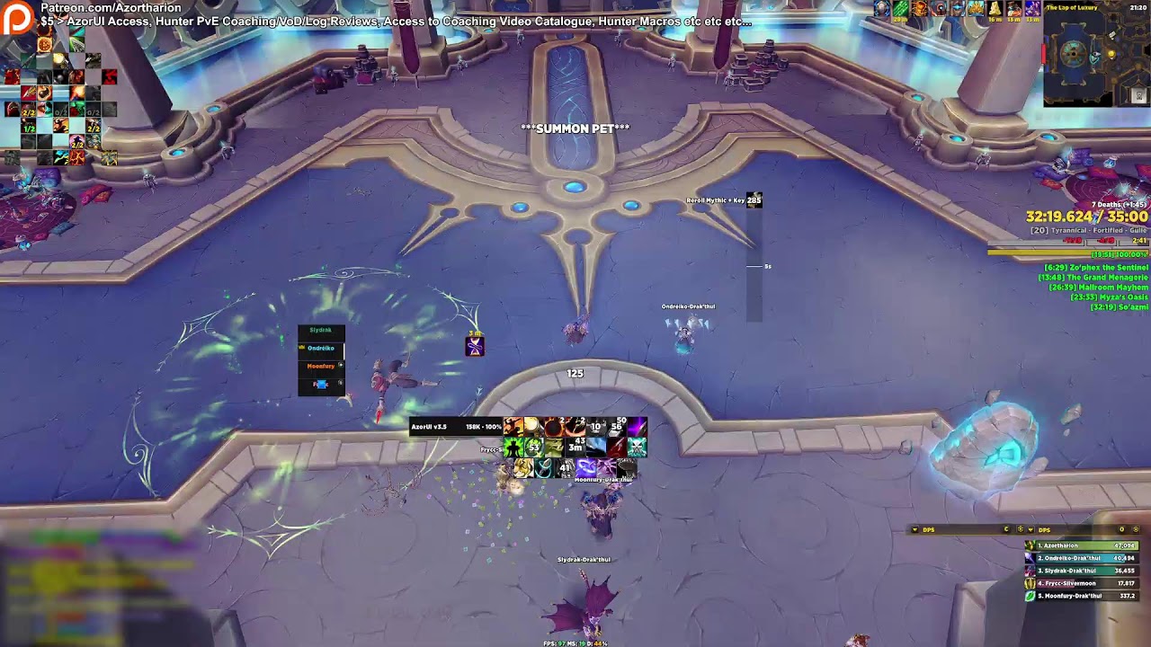 MYTHIC RAID (a few bosses) | SV Hunter | AzorUI !ui FREE during prepatch. | CDM !customs coming soon