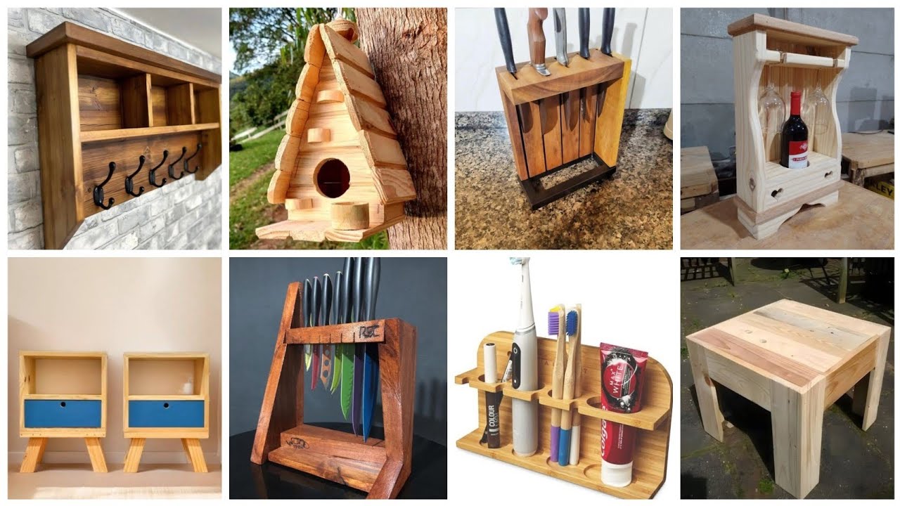 38 ideias de objetos feitos com sobras de madeira e pallets ! Veja como lucrar com marcenaria !