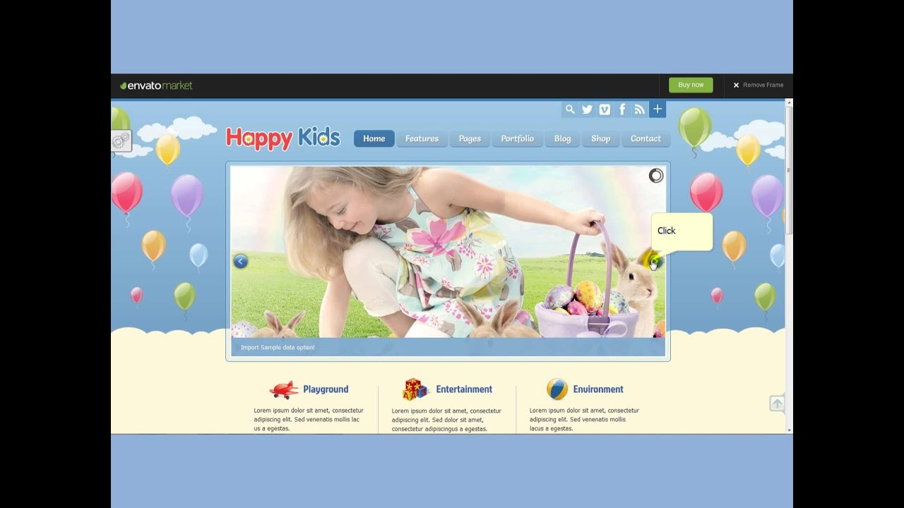 Happy Kids   Children WordPress Theme