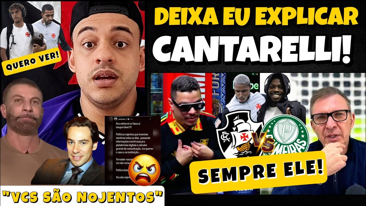 GE EXPÕE BASTIDORES DA VENDA DO VASCO PARA  LAMACCHIA E PEDRINHO DESABAFA! | CANTARELLI E O BAIRRO?