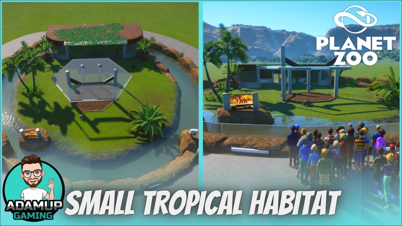 Planet Zoo: Small Tropical Circle Habitat  - tutorial build