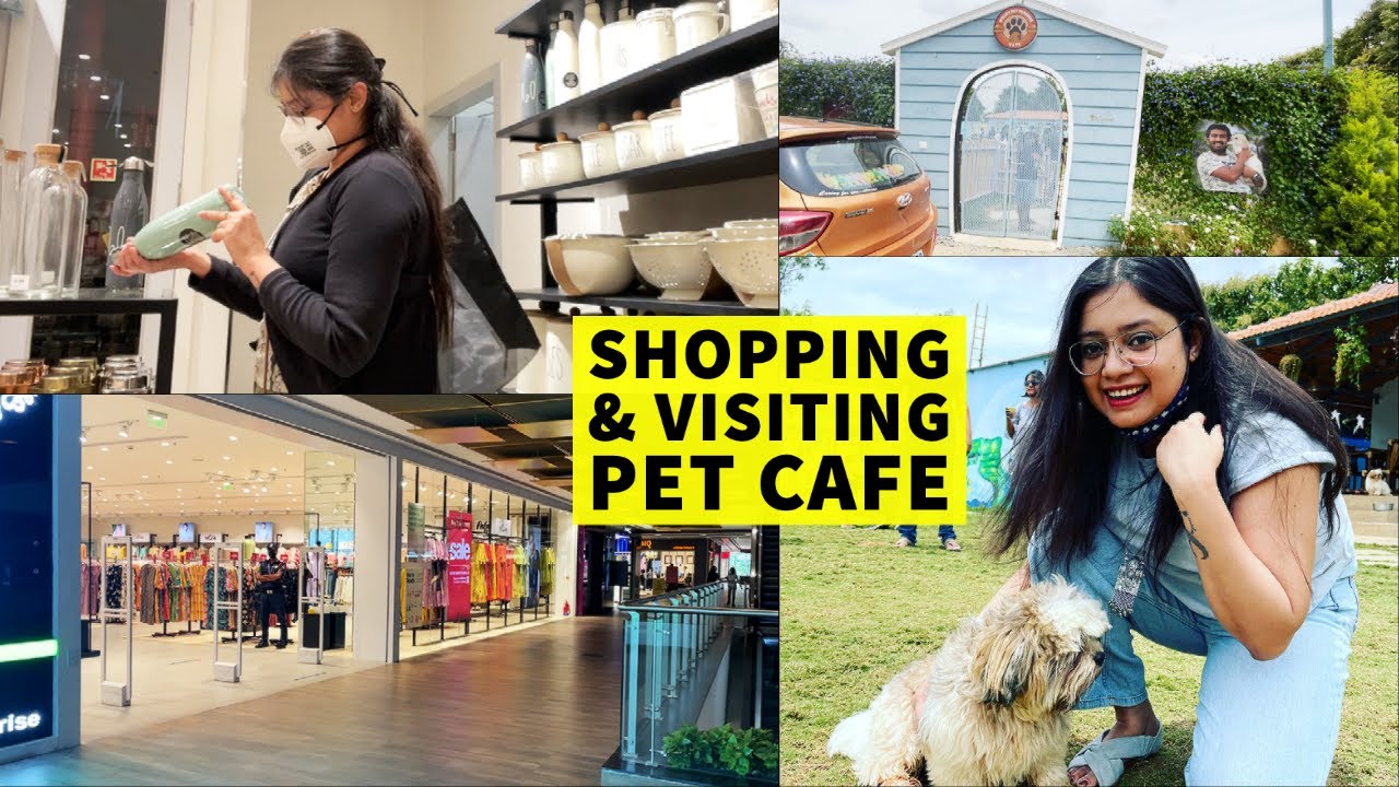 VISITING THIS PET CAFE IN BANGALORE |WEEKEND VLOG| SHOPPING AT WESTSIDE