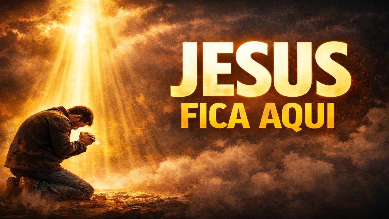 🔥 Fica Aqui Jesus 🙏 Louvor de Adoração que Toca a Presença de Deus