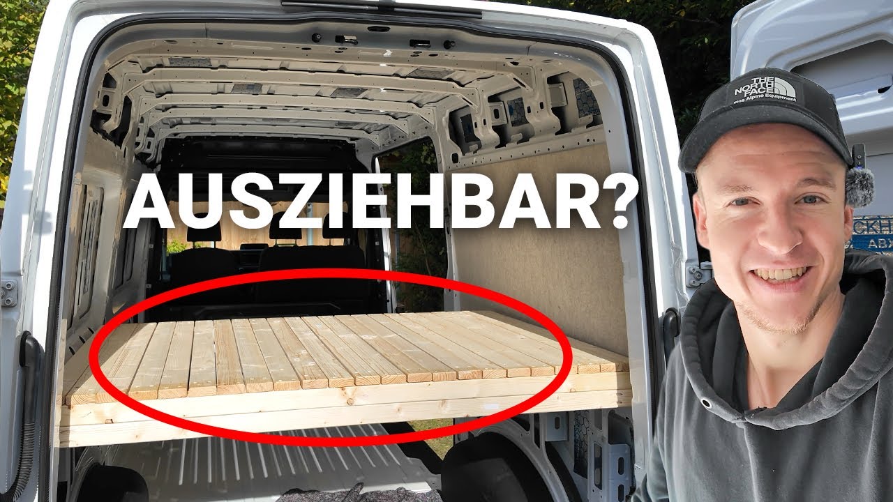 Ausziehbett im VW Crafter: DAS wird knapp 😳 + Schalldämmung