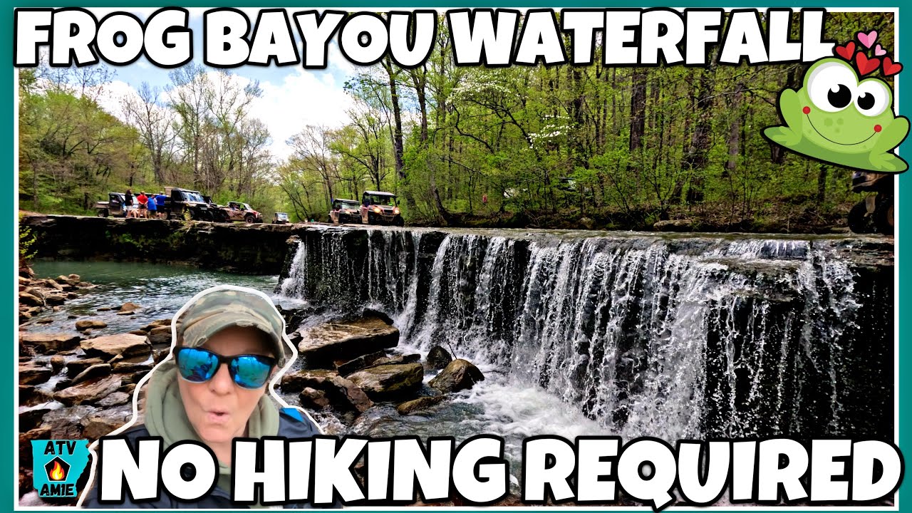 Mill Creek/Mulberry Mountain area UTV trail to huge Waterfall Arkansas