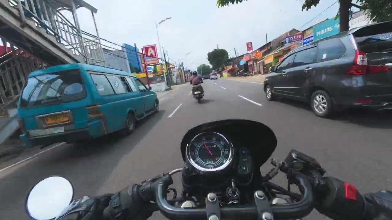 Late Morning Ride | Kawasaki W175 Cafe Racer Raw Sound (ft. Kawasaki KLX 150)