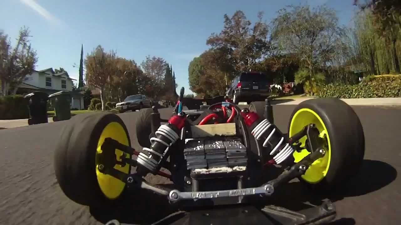 Rustler - Castle 2200 Mamba Monster - Speed Run - On Board GoPro HD - 3S - 80.6MPH