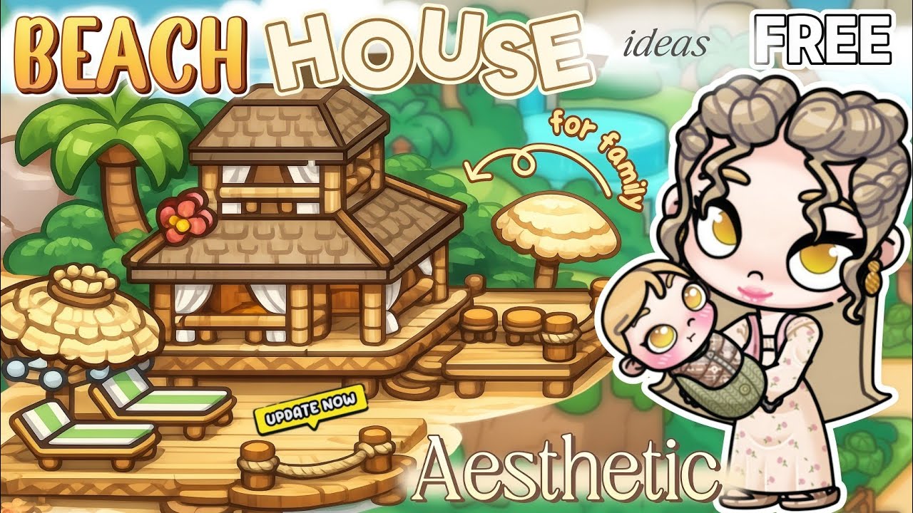 НОВЫЙ ЭСТЕТИЧЕСКИЙ ПЛЯЖНЫЙ ДОМ 🏠 Идеи НОВОЕ ОБНОВЛЕНИЕ [Дизайн дома] MAKER Design AVATAR WORLD Пр...
