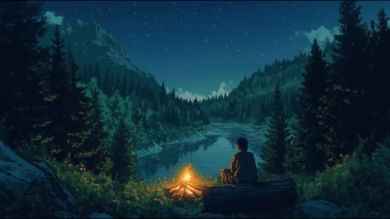 Medieval Night in the Forest - Relaxing Music by the Campfire & Nature Ambience