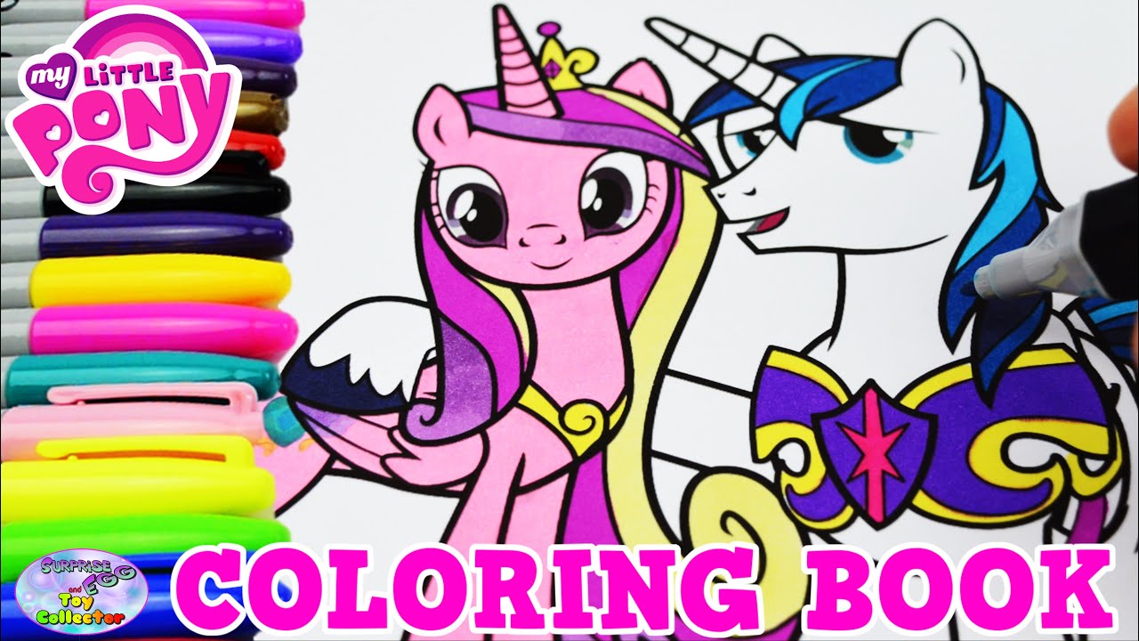 My Little Pony Coloring Book MLP Cadance Shining Armor Episode Surprise Egg and Toy Collector SETC