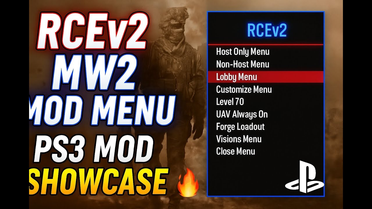 Call of Duty: MW2 RCE Menu Showcase (CFW ONLY)