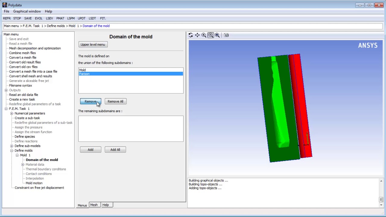Ansys Tutorial // Polyflow PART 1